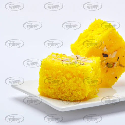 Pure ghee coconut barfi Indian mithai