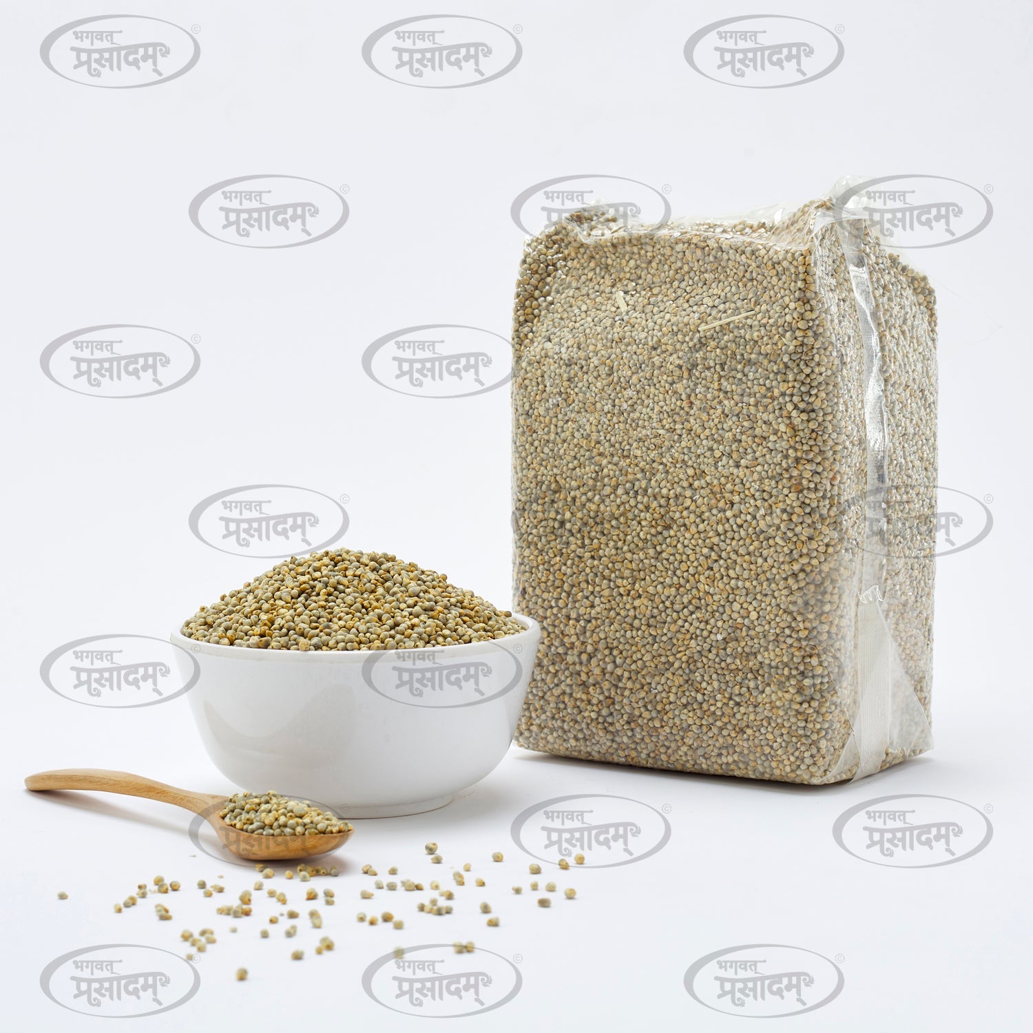 બાજરો (પર્લ મિલેટ) - ભગવત પ્રસાદમ દ્વારા પૌષ્ટિક ધાન્યના લોટમાં રહેલું નત્રિલ દ્રવ્ય મુક્ત અનાજ