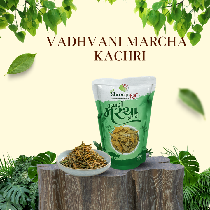 Vadhvani Marcha Kachri - વઢવાણી મરચા કાચરી - (Dried Green Chilli) - Traditional Gujarati Delicacy