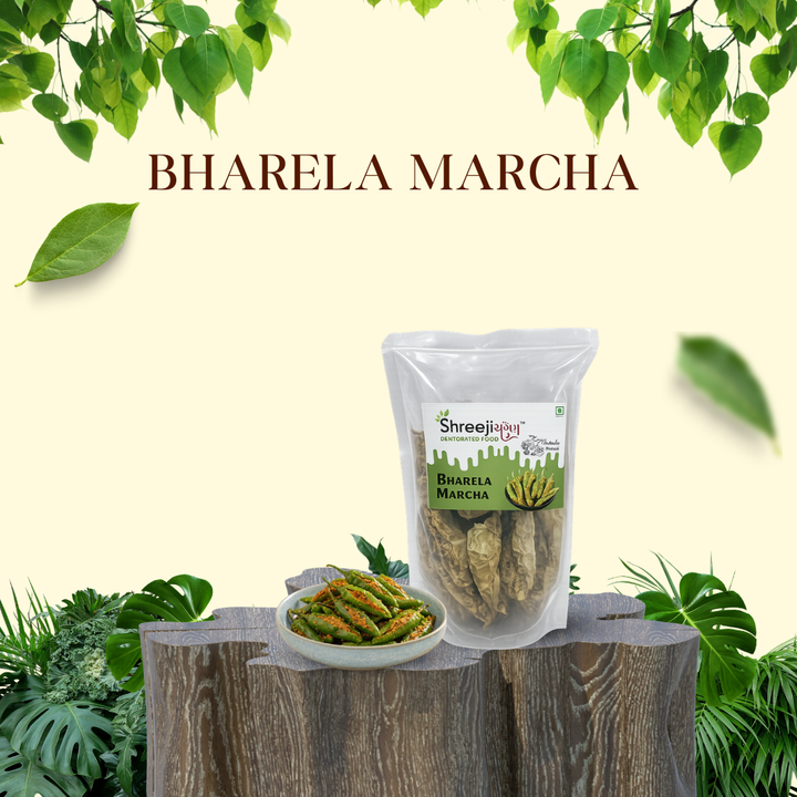 Bharela Marcha – ભરેલા મરચા – (Stuffed Green Chilli) – Traditional Delicacy