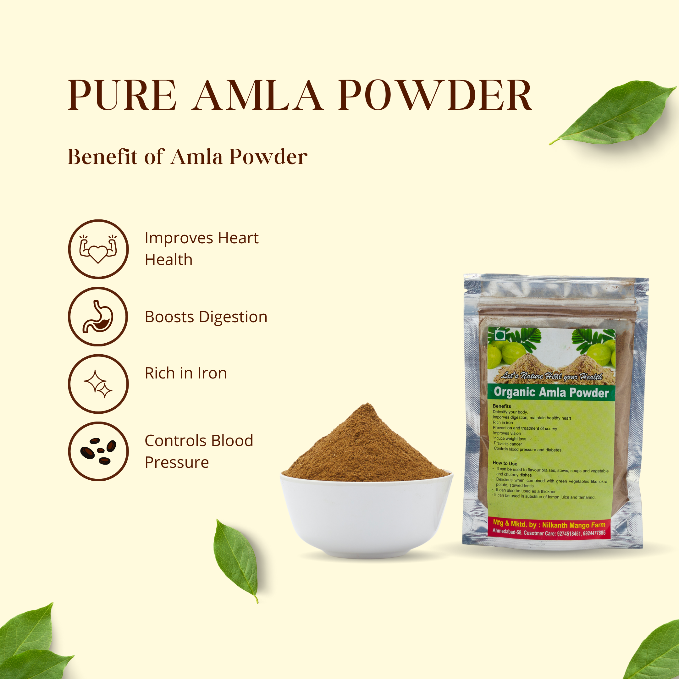 Amla Powder - आंवला पाउडर - Pure & Ayurvedic Indian Gooseberry Powder