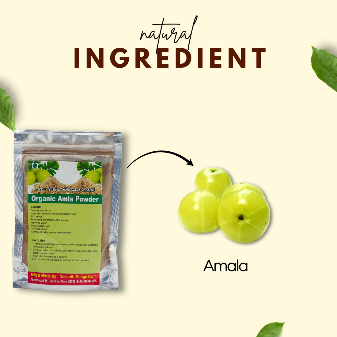 Amla Powder - आंवला पाउडर - Pure & Ayurvedic Indian Gooseberry Powder