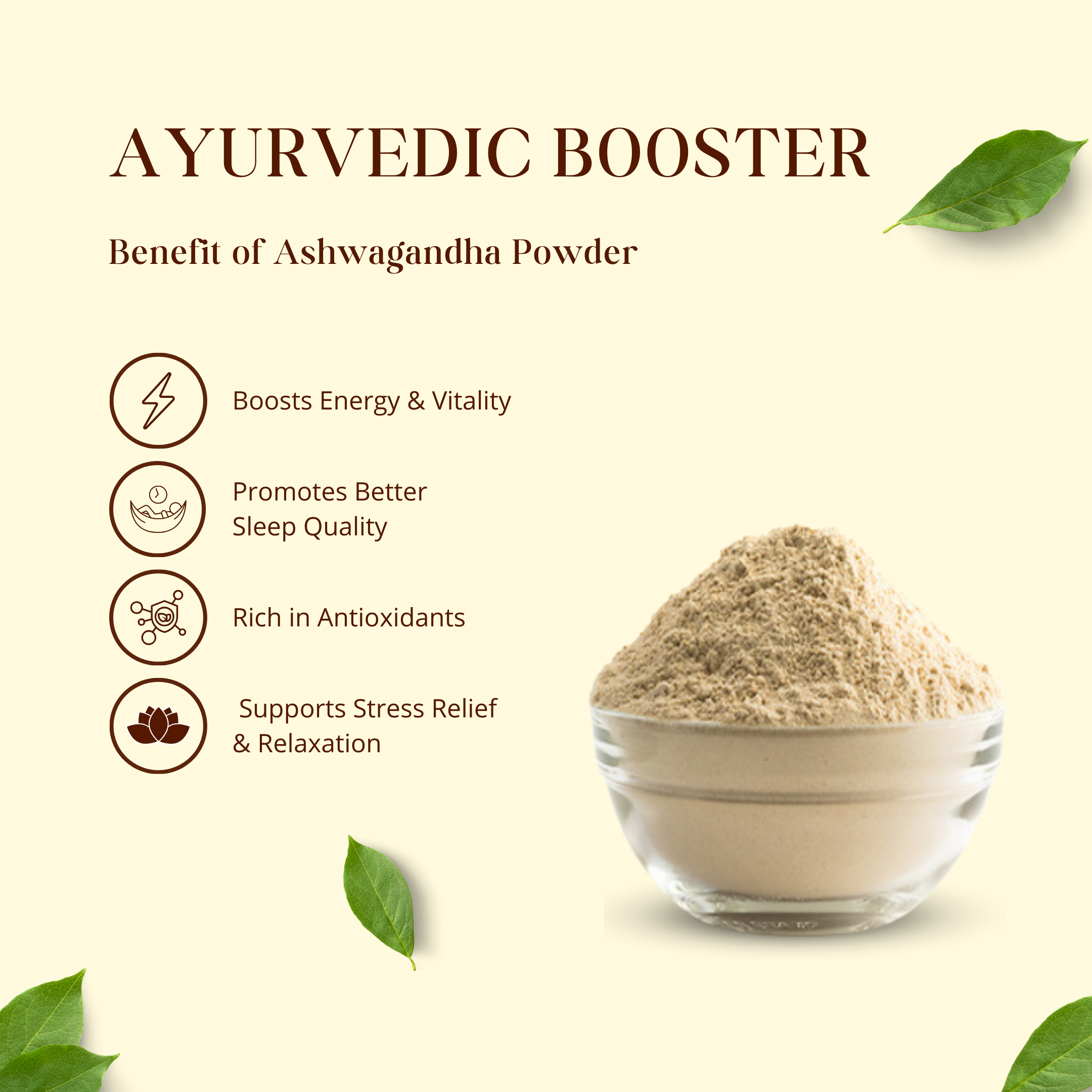Ashwagandha Powder | अश्वगंधा पाउडर - Ayurvedic Vitality Booster