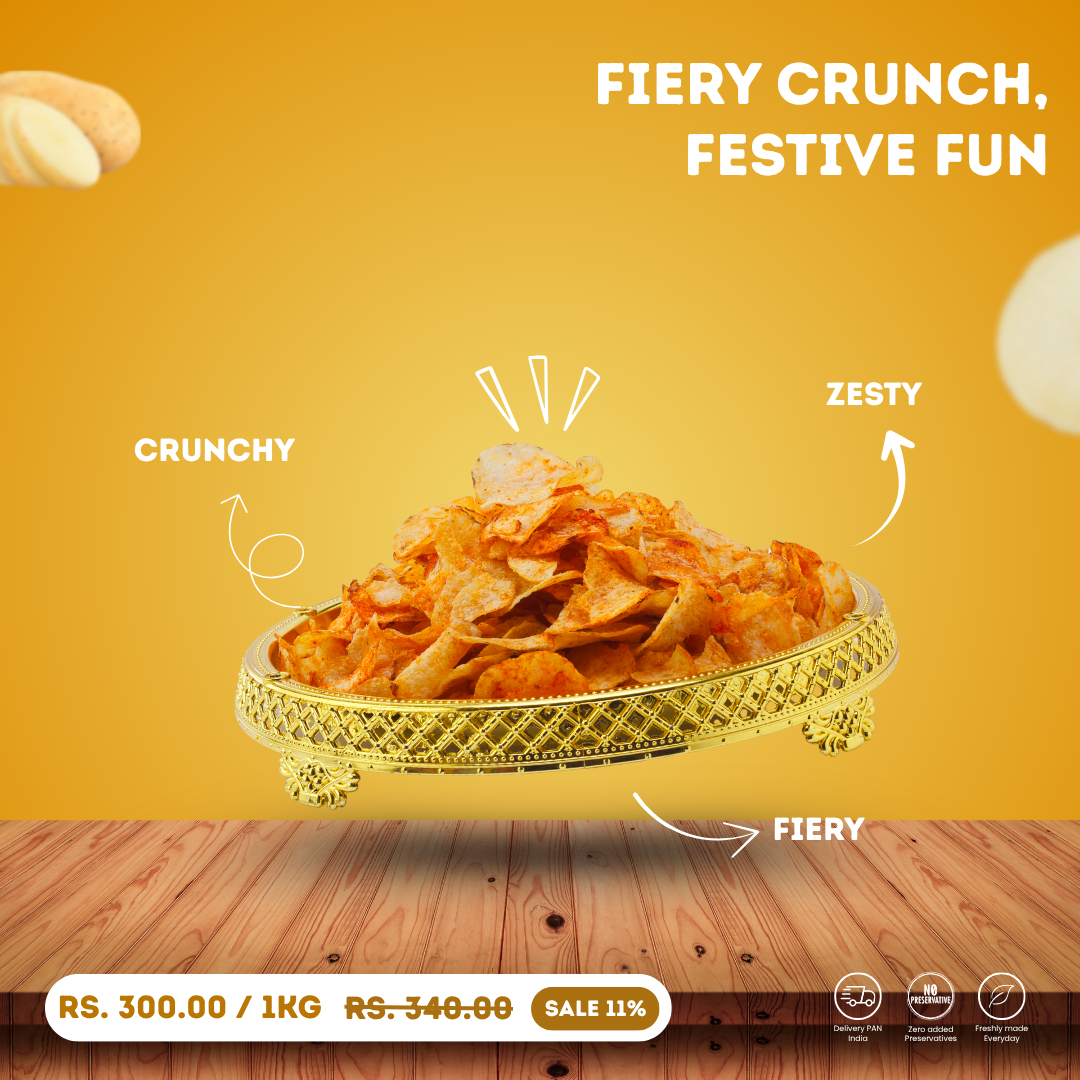 Bateta Wafer Masala | आलू मसाला वेफर | Spicy Potato Namkeen Wafer