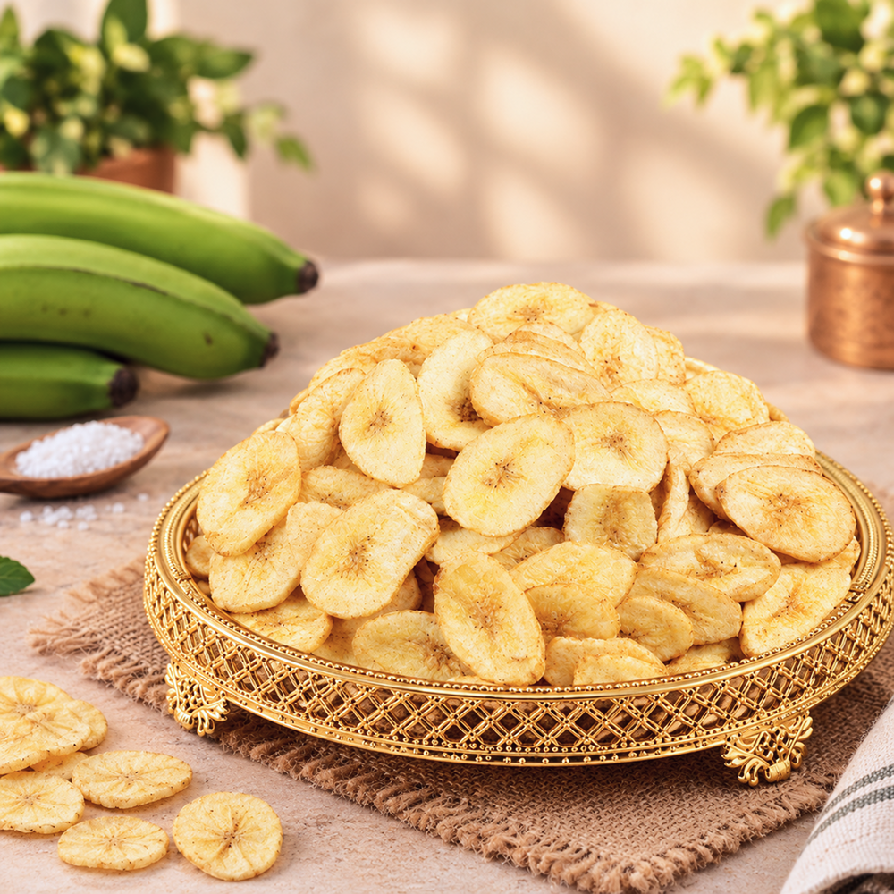 Banana Plain Wafer  | केला काली मिर्च वेफर | Spicy Indian Snack