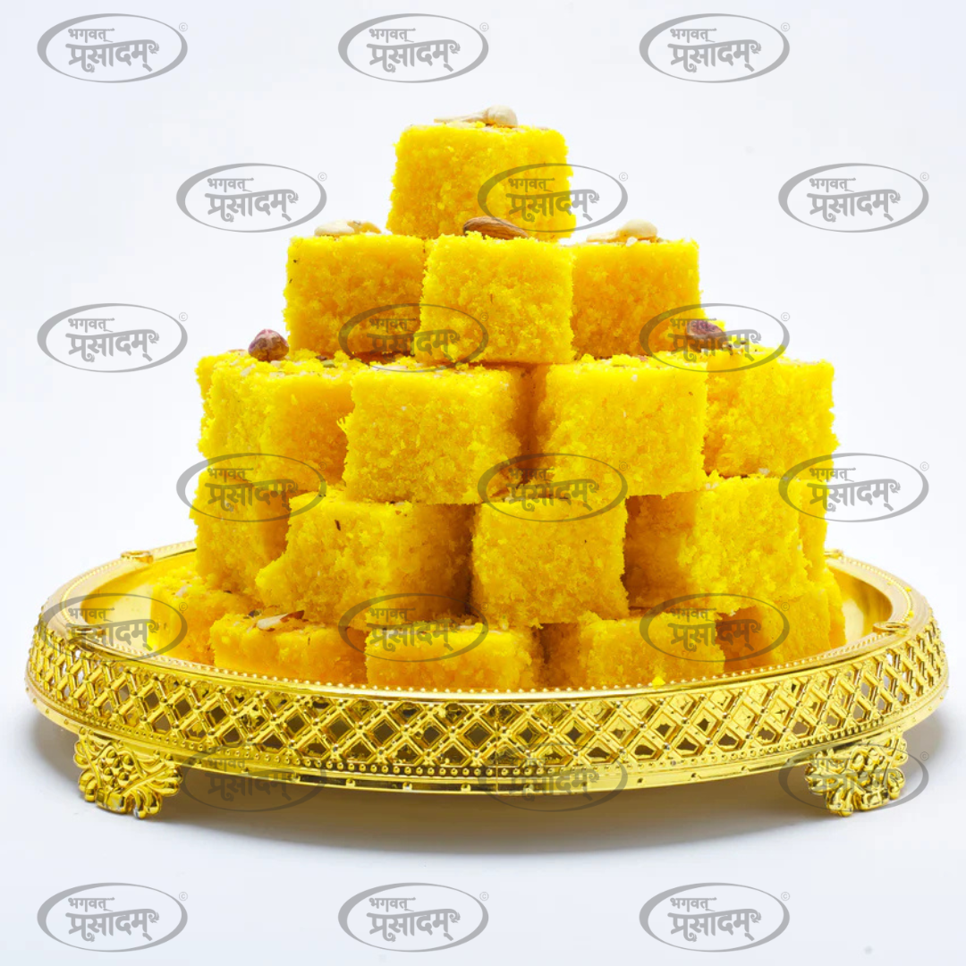 Traditional coconut barfi