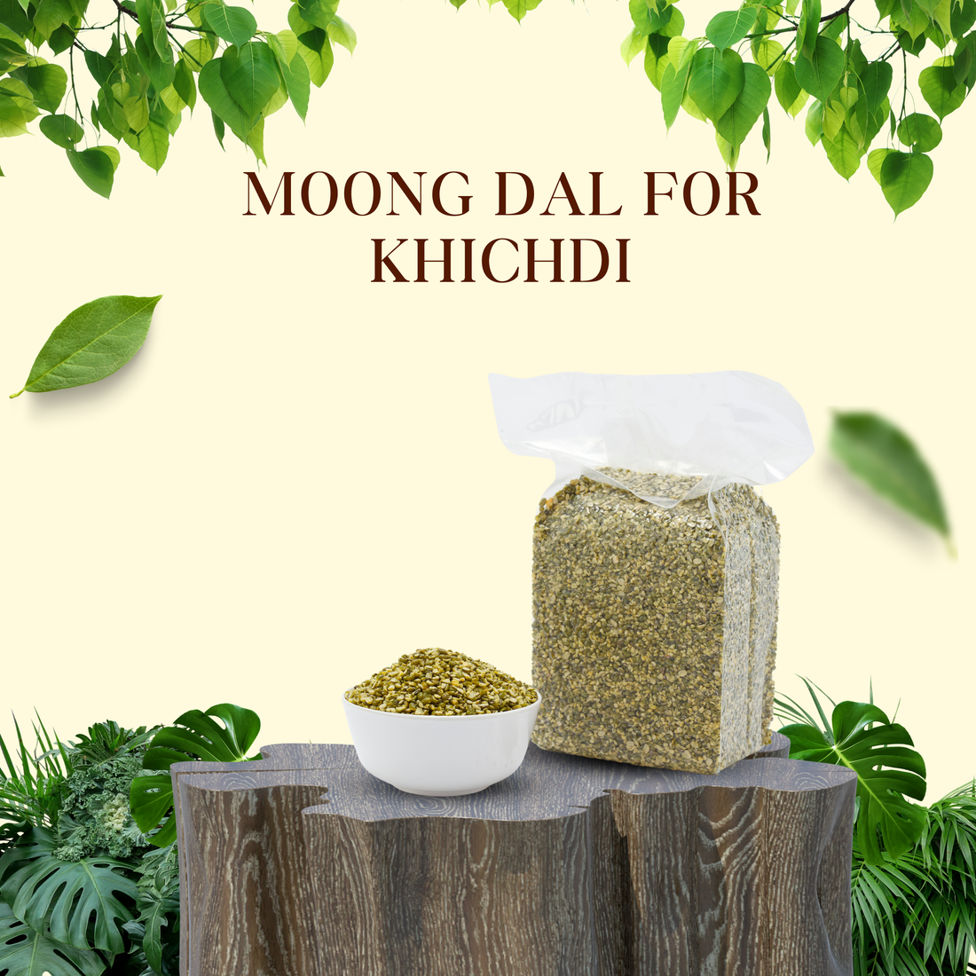 खिचड़ी के लिए मूंग दाल - भागवत प्रसादम द्वारा खिचड़ी के लिए प्रीमियम गुणवत्ता वाली दाल