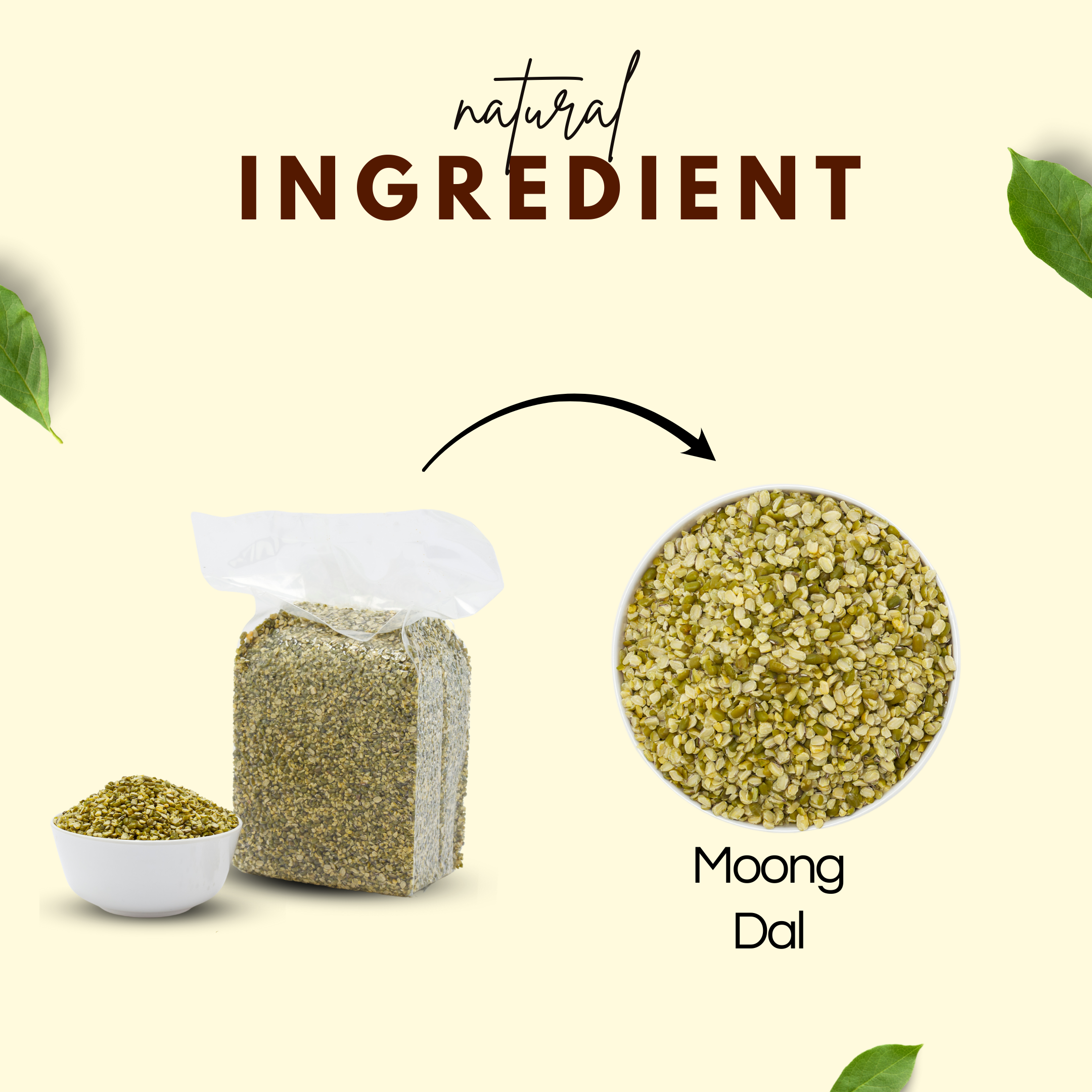 खिचड़ी के लिए मूंग दाल - भागवत प्रसादम द्वारा खिचड़ी के लिए प्रीमियम गुणवत्ता वाली दाल