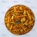 Traditional spicy Gujarati snack chivda tikha
