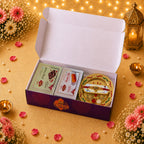 Premium Rakhi Gift Hamper for Brother & Sister | Dry Fruit Chikki & Kesar Penda 2