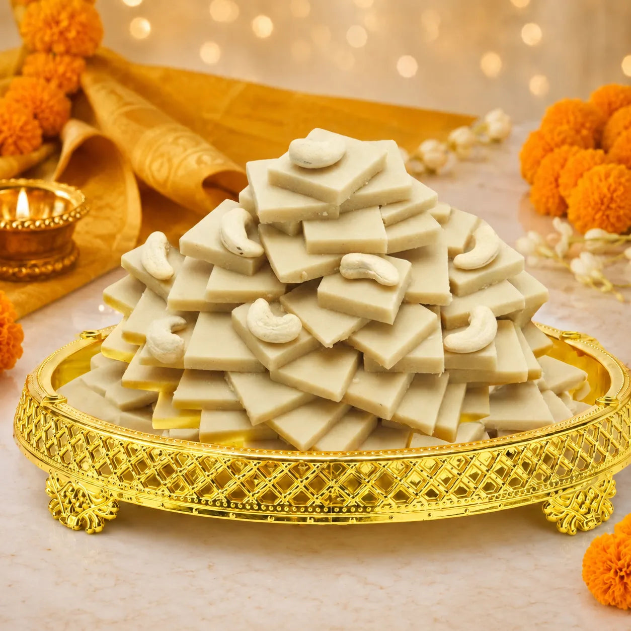 Kaju Katli | काजू कतली | Cashew Barfi