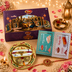 Premium Rakhi Gift Hamper for Brother and Sister | Kaju Katli & Kesar Penda2