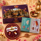 Online Rakhi Delivery | Kaju Katli & Kesar Penda Sweet Hamper