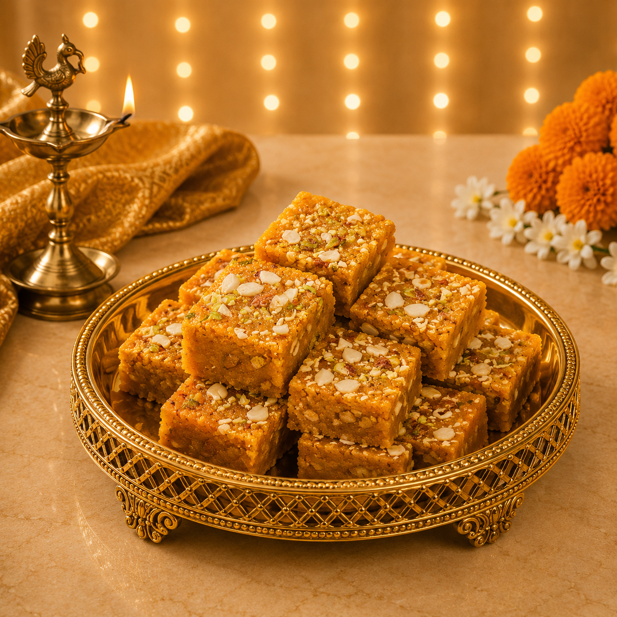 Mohanthal | मोहनथाल | Traditional Gujarati Sweet