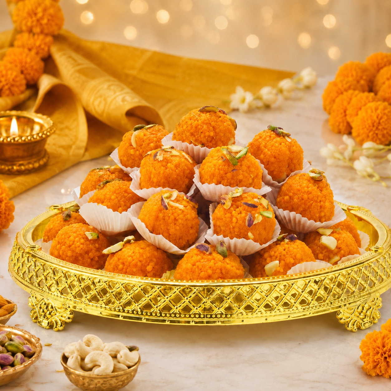 Motichur Laddu | मोतीचूर के लड्डू | Traditional Sweet